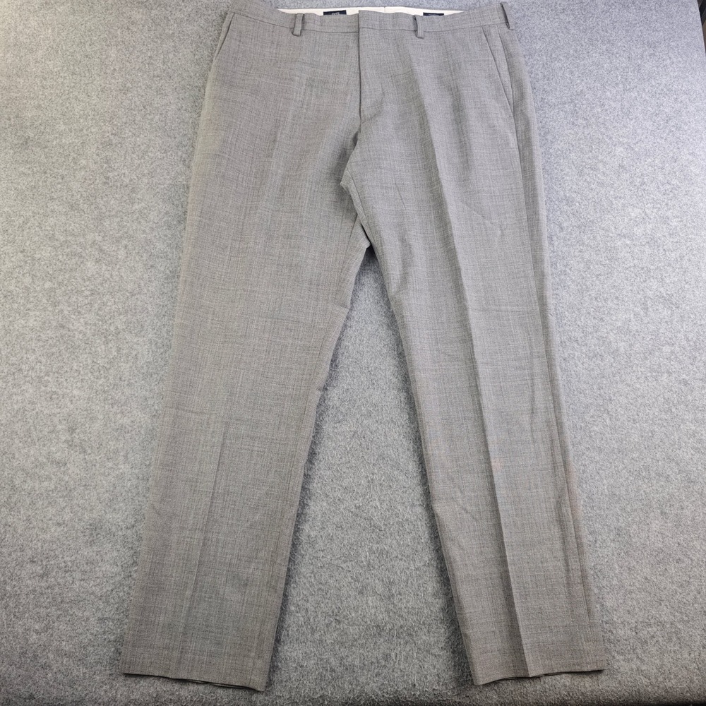 J.Crew Voyager Thompson Slim Dress Pants Mens 36x32 Gray Wool Blend Slacks